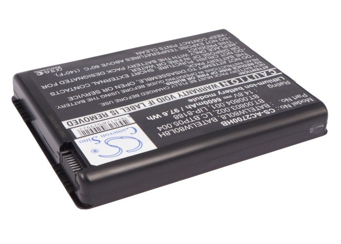 互換バッテリー 対応 エイサー BATELW80L8,BATELW80L8H,BT.00803.002,LC.BTP05.004,BT.00804.001,LIP-8188,LIP-8188CMPC