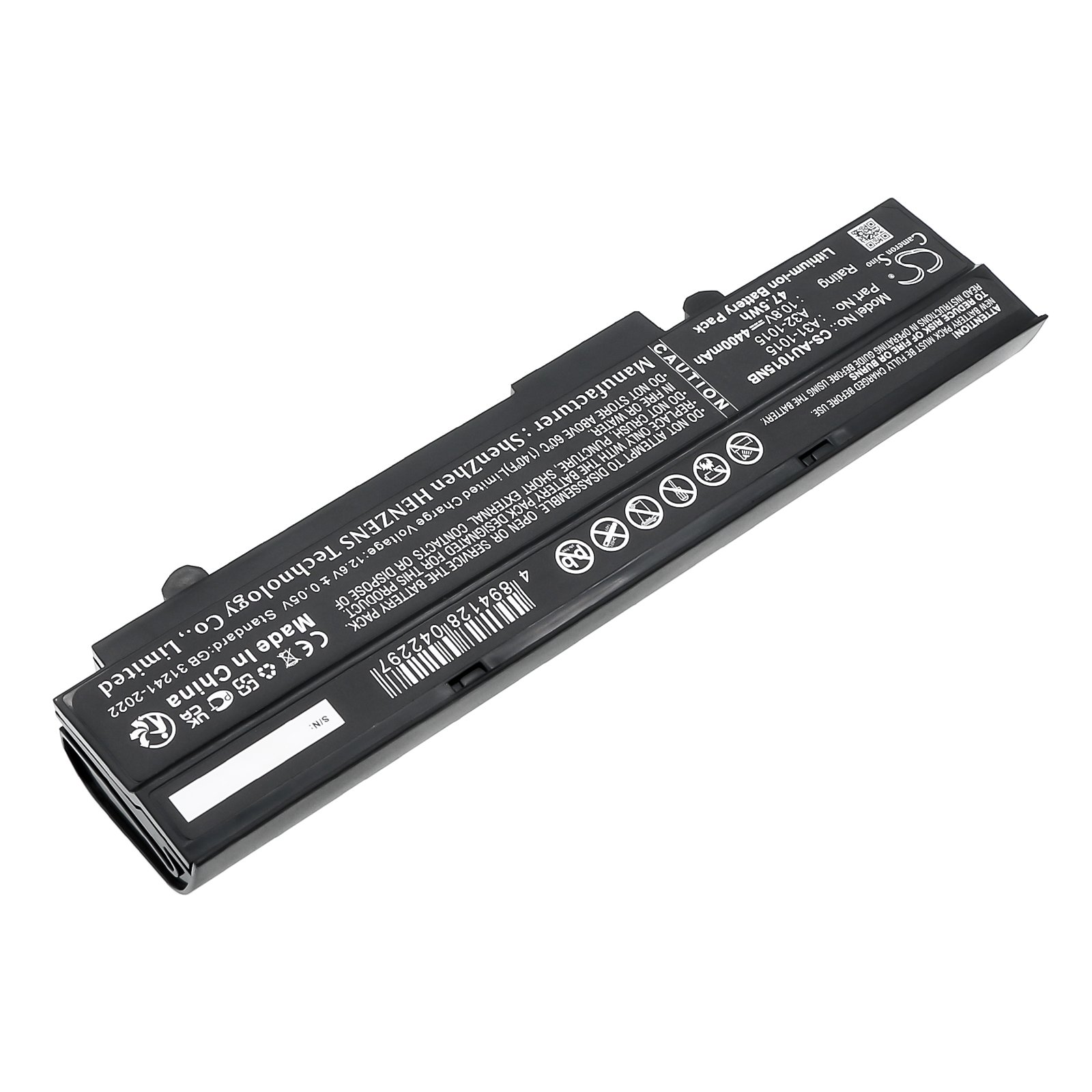 互換バッテリー 対応 Asus A31-1015,AL31-1015,A32-1015,PL32-1015