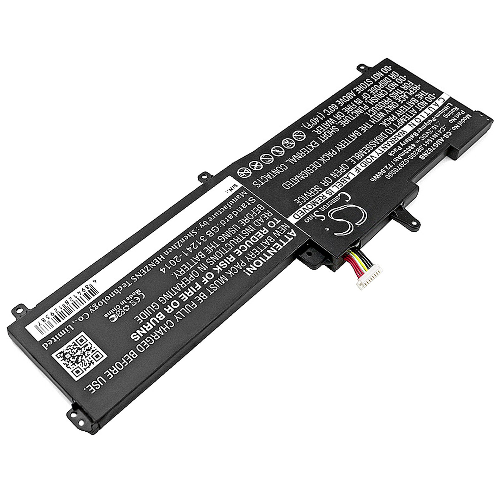 互換バッテリー 対応 Asus C41N1541,0B200-02070000
