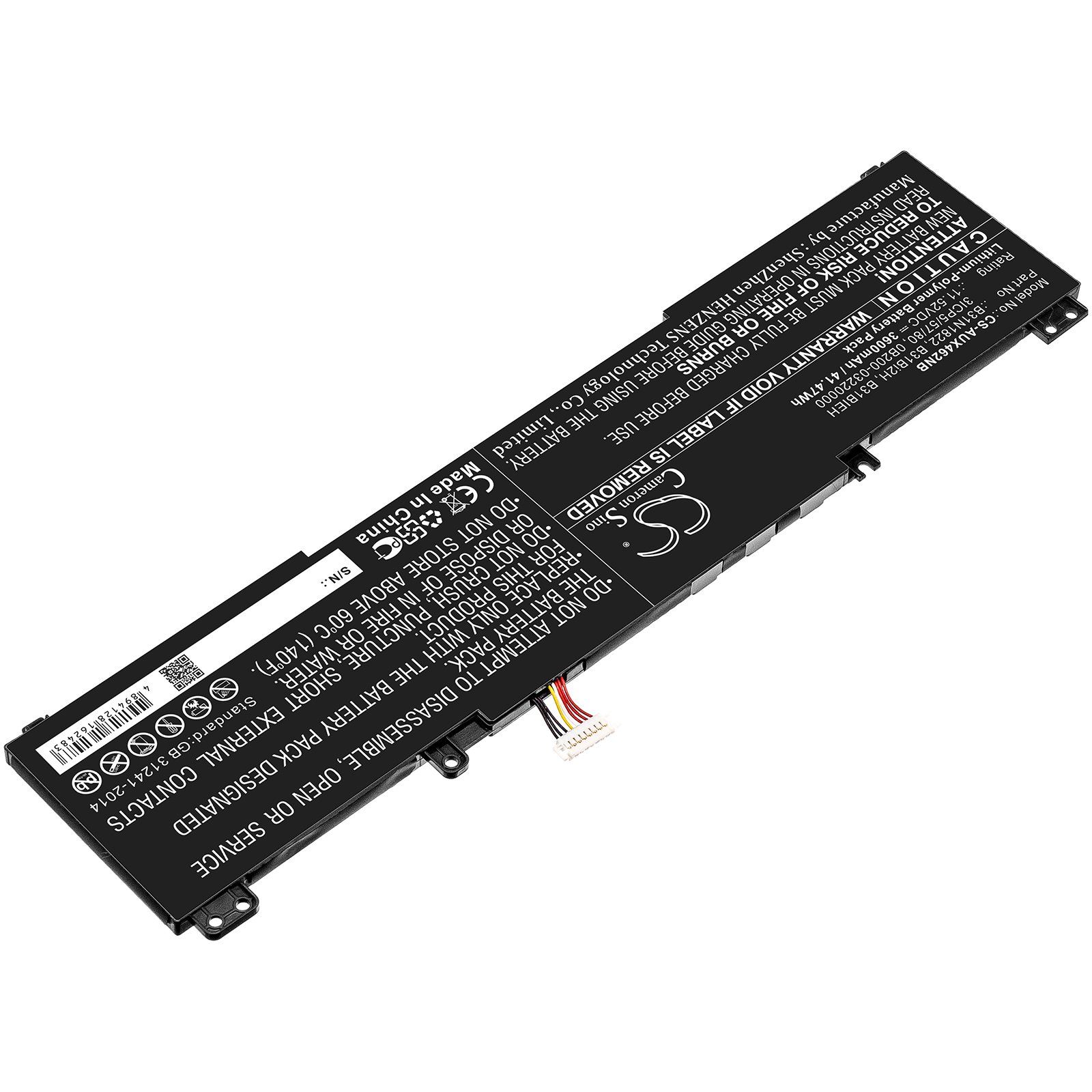 互換バッテリー 対応 Asus B31N1822,0B200-03220000,3ICP5/57/80,B31Bi2H,B31BIEH