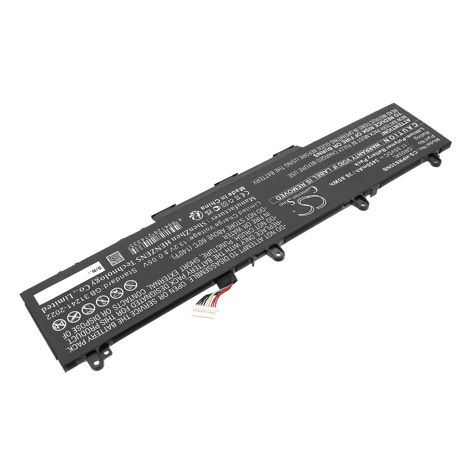 互換バッテリー 対応 HP GR03042XL,GR03XL,M12328-2C1,M12328-2D1,TPN-DB0D